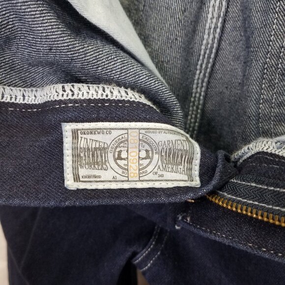 Okonkwo Railway Jeans Men's Small Carpenter Dark Wash Straight Leg Cotton NEW - Picture 16 of 16